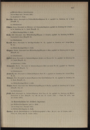 Kaiserlich-königliches Armee-Verordnungsblatt: Personal-Angelegenheiten 19011030 Seite: 111