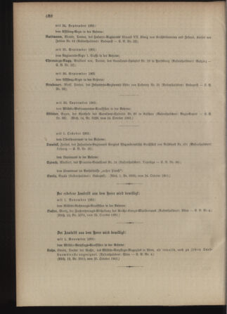 Kaiserlich-königliches Armee-Verordnungsblatt: Personal-Angelegenheiten 19011030 Seite: 32