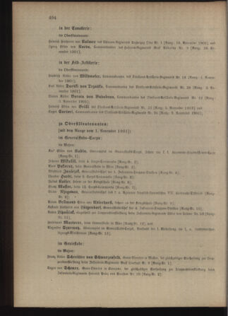 Kaiserlich-königliches Armee-Verordnungsblatt: Personal-Angelegenheiten 19011030 Seite: 38