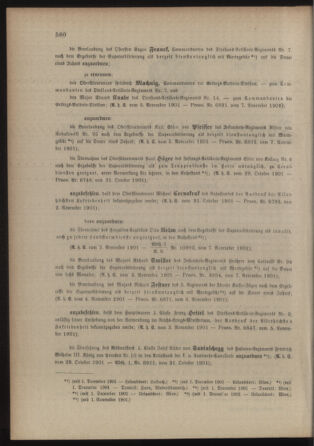 Kaiserlich-königliches Armee-Verordnungsblatt: Personal-Angelegenheiten 19011109 Seite: 2