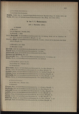 Kaiserlich-königliches Armee-Verordnungsblatt: Personal-Angelegenheiten 19011120 Seite: 15