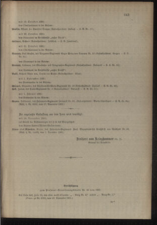 Kaiserlich-königliches Armee-Verordnungsblatt: Personal-Angelegenheiten 19011207 Seite: 11