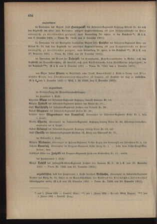 Kaiserlich-königliches Armee-Verordnungsblatt: Personal-Angelegenheiten 19011207 Seite: 2