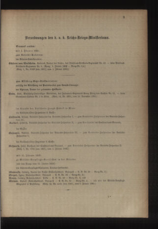 Kaiserlich-königliches Armee-Verordnungsblatt: Personal-Angelegenheiten 19020110 Seite: 3