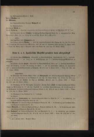 Kaiserlich-königliches Armee-Verordnungsblatt: Personal-Angelegenheiten 19020117 Seite: 5