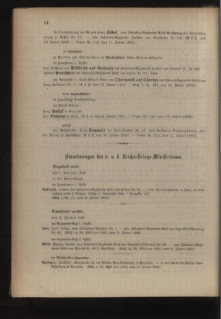 Kaiserlich-königliches Armee-Verordnungsblatt: Personal-Angelegenheiten 19020117 Seite: 6