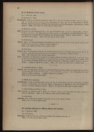 Kaiserlich-königliches Armee-Verordnungsblatt: Personal-Angelegenheiten 19020128 Seite: 10