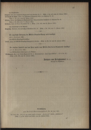 Kaiserlich-königliches Armee-Verordnungsblatt: Personal-Angelegenheiten 19020128 Seite: 11