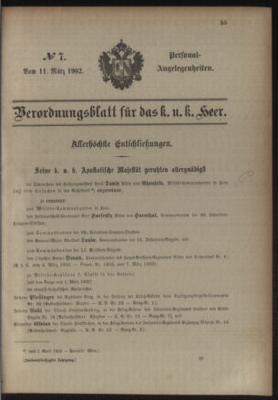 Kaiserlich-königliches Armee-Verordnungsblatt: Personal-Angelegenheiten