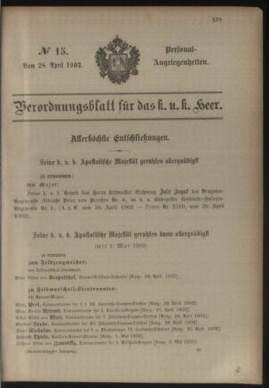 Kaiserlich-königliches Armee-Verordnungsblatt: Personal-Angelegenheiten 19020428 Seite: 17