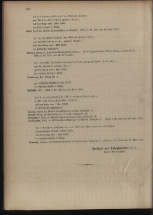 Kaiserlich-königliches Armee-Verordnungsblatt: Personal-Angelegenheiten 19020428 Seite: 72