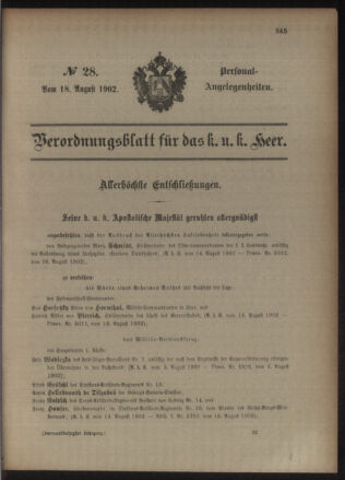 Kaiserlich-königliches Armee-Verordnungsblatt: Personal-Angelegenheiten 19020818 Seite: 33