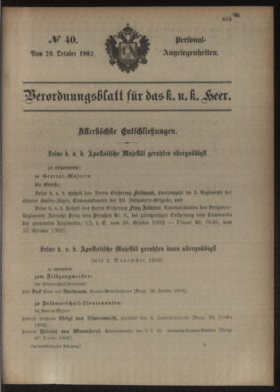 Kaiserlich-königliches Armee-Verordnungsblatt: Personal-Angelegenheiten 19021029 Seite: 21