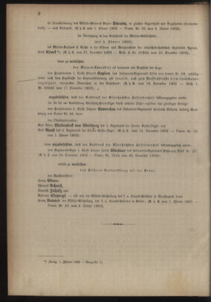 Kaiserlich-königliches Armee-Verordnungsblatt: Personal-Angelegenheiten 19030105 Seite: 2