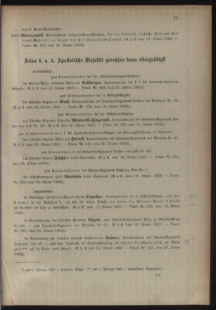 Kaiserlich-königliches Armee-Verordnungsblatt: Personal-Angelegenheiten 19030124 Seite: 3