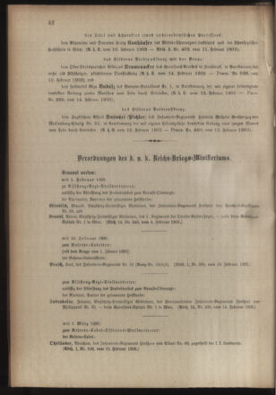 Kaiserlich-königliches Armee-Verordnungsblatt: Personal-Angelegenheiten 19030219 Seite: 2