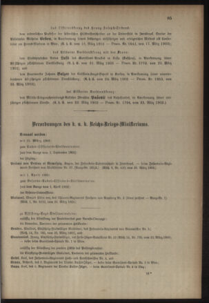 Kaiserlich-königliches Armee-Verordnungsblatt: Personal-Angelegenheiten 19030328 Seite: 3