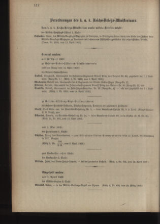 Kaiserlich-königliches Armee-Verordnungsblatt: Personal-Angelegenheiten 19030418 Seite: 10