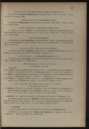 Kaiserlich-königliches Armee-Verordnungsblatt: Personal-Angelegenheiten 19030422 Seite: 5