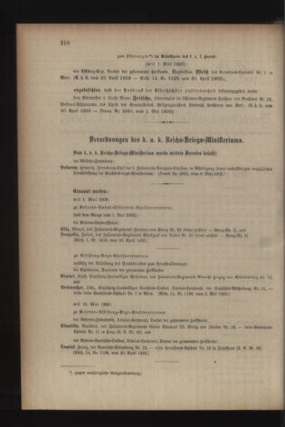 Kaiserlich-königliches Armee-Verordnungsblatt: Personal-Angelegenheiten 19030507 Seite: 2