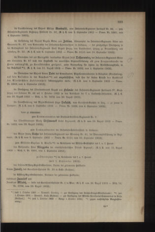 Kaiserlich-königliches Armee-Verordnungsblatt: Personal-Angelegenheiten 19030912 Seite: 3