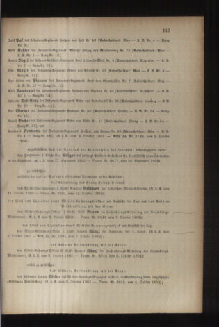 Kaiserlich-königliches Armee-Verordnungsblatt: Personal-Angelegenheiten 19031013 Seite: 15