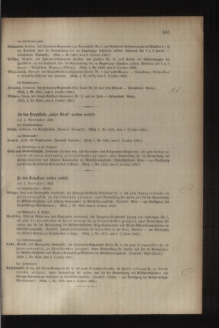 Kaiserlich-königliches Armee-Verordnungsblatt: Personal-Angelegenheiten 19031013 Seite: 23