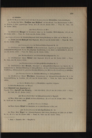 Kaiserlich-königliches Armee-Verordnungsblatt: Personal-Angelegenheiten 19031031 Seite: 7