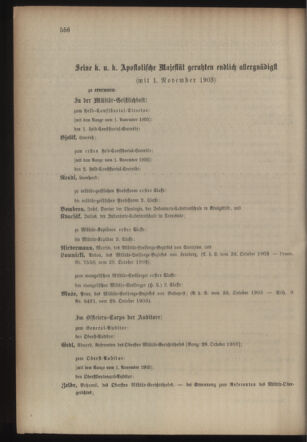 Kaiserlich-königliches Armee-Verordnungsblatt: Personal-Angelegenheiten 19031031 Seite: 70