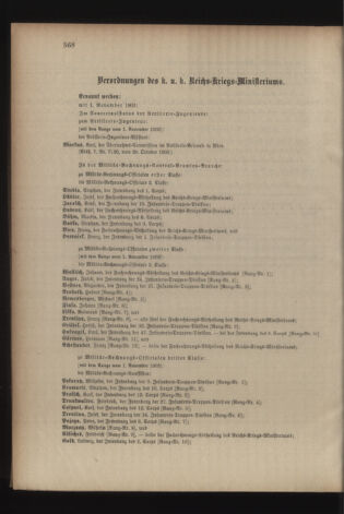 Kaiserlich-königliches Armee-Verordnungsblatt: Personal-Angelegenheiten 19031031 Seite: 82