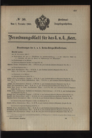 Kaiserlich-königliches Armee-Verordnungsblatt: Personal-Angelegenheiten 19031207 Seite: 13