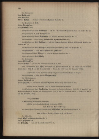 Kaiserlich-königliches Armee-Verordnungsblatt: Personal-Angelegenheiten 19031207 Seite: 4