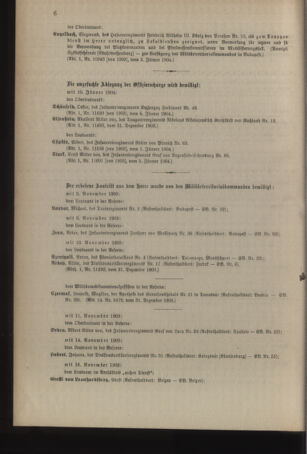 Kaiserlich-königliches Armee-Verordnungsblatt: Personal-Angelegenheiten 19040109 Seite: 6