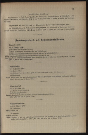 Kaiserlich-königliches Armee-Verordnungsblatt: Personal-Angelegenheiten 19040119 Seite: 11