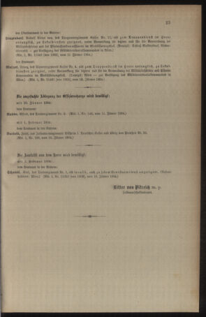 Kaiserlich-königliches Armee-Verordnungsblatt: Personal-Angelegenheiten 19040119 Seite: 15