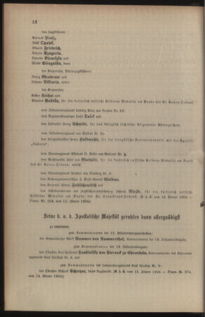 Kaiserlich-königliches Armee-Verordnungsblatt: Personal-Angelegenheiten 19040119 Seite: 8