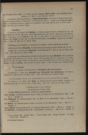 Kaiserlich-königliches Armee-Verordnungsblatt: Personal-Angelegenheiten 19040119 Seite: 9