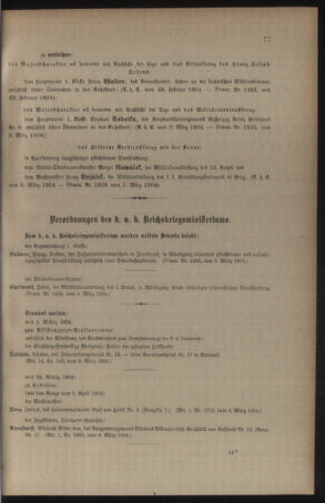 Kaiserlich-königliches Armee-Verordnungsblatt: Personal-Angelegenheiten 19040312 Seite: 3