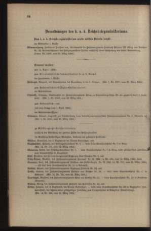 Kaiserlich-königliches Armee-Verordnungsblatt: Personal-Angelegenheiten 19040326 Seite: 6