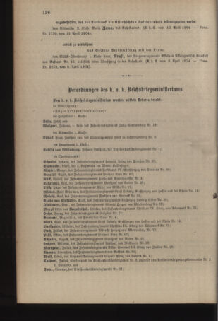 Kaiserlich-königliches Armee-Verordnungsblatt: Personal-Angelegenheiten 19040416 Seite: 14