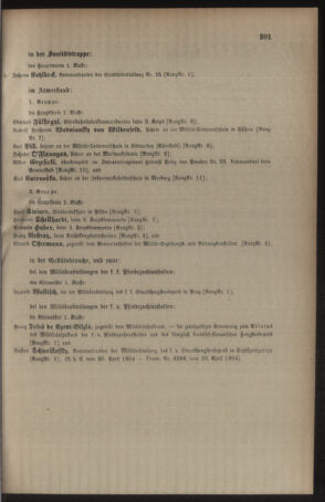 Kaiserlich-königliches Armee-Verordnungsblatt: Personal-Angelegenheiten 19040502 Seite: 29