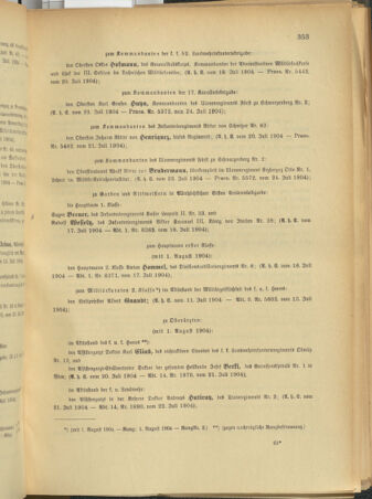 Kaiserlich-königliches Armee-Verordnungsblatt: Personal-Angelegenheiten 19040728 Seite: 3