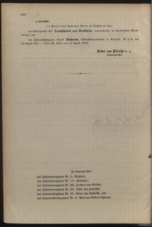 Kaiserlich-königliches Armee-Verordnungsblatt: Personal-Angelegenheiten 19040818 Seite: 30