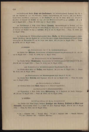 Kaiserlich-königliches Armee-Verordnungsblatt: Personal-Angelegenheiten 19040818 Seite: 32