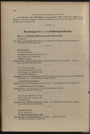 Kaiserlich-königliches Armee-Verordnungsblatt: Personal-Angelegenheiten 19040818 Seite: 34