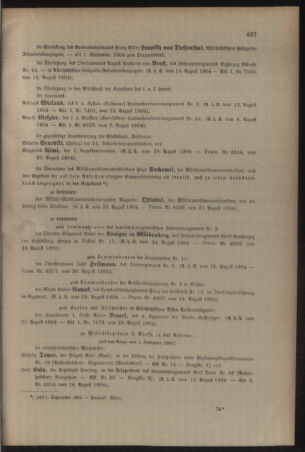 Kaiserlich-königliches Armee-Verordnungsblatt: Personal-Angelegenheiten 19040829 Seite: 3