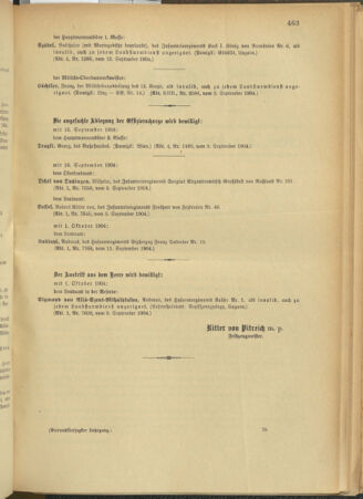 Kaiserlich-königliches Armee-Verordnungsblatt: Personal-Angelegenheiten 19040915 Seite: 9