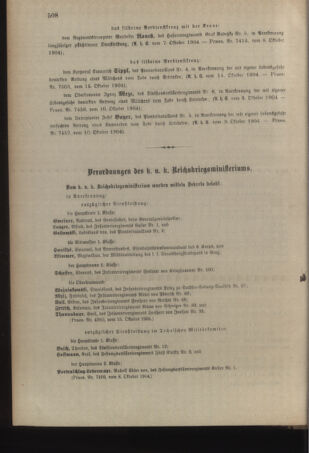 Kaiserlich-königliches Armee-Verordnungsblatt: Personal-Angelegenheiten 19041018 Seite: 10