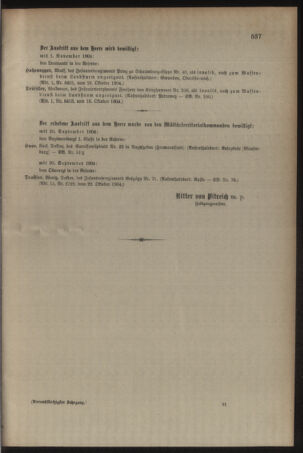 Kaiserlich-königliches Armee-Verordnungsblatt: Personal-Angelegenheiten 19041025 Seite: 21