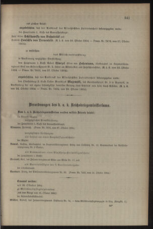 Kaiserlich-königliches Armee-Verordnungsblatt: Personal-Angelegenheiten 19041028 Seite: 3